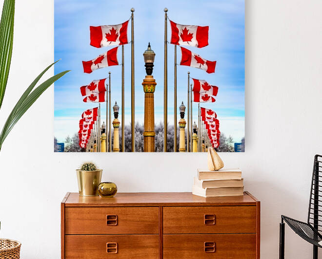 Canadian Flags by Mark Greschner 