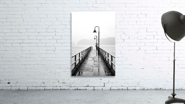 Gloomy boardwalk Wall Preview