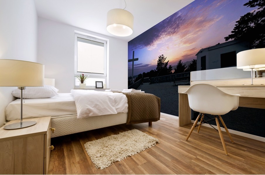 Split Cross Mural print