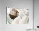 Sunwapta Falls Boulder Acrylic Print
