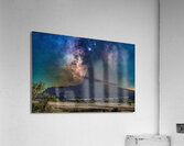 Lagoon Nebula over Devils Tower Acrylic Print