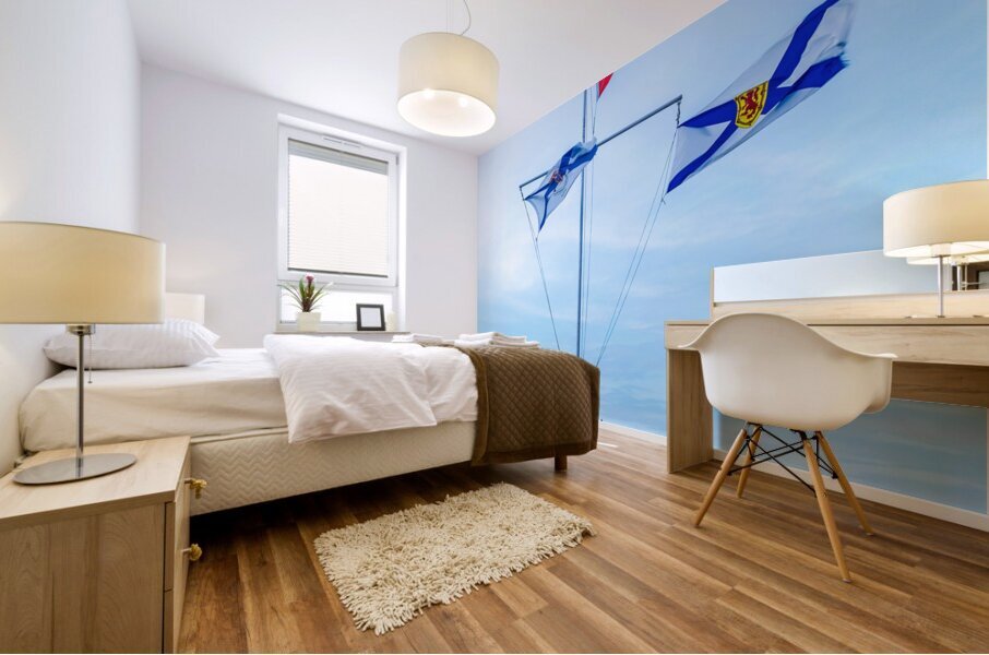 Canadian Flags Mural print