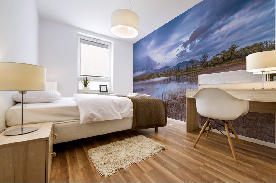 Waterton Lakes Storm Clouds Mural print