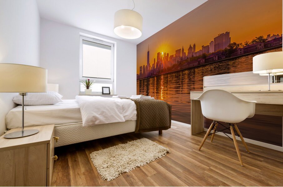 Sunrise over Manhattan Mural print