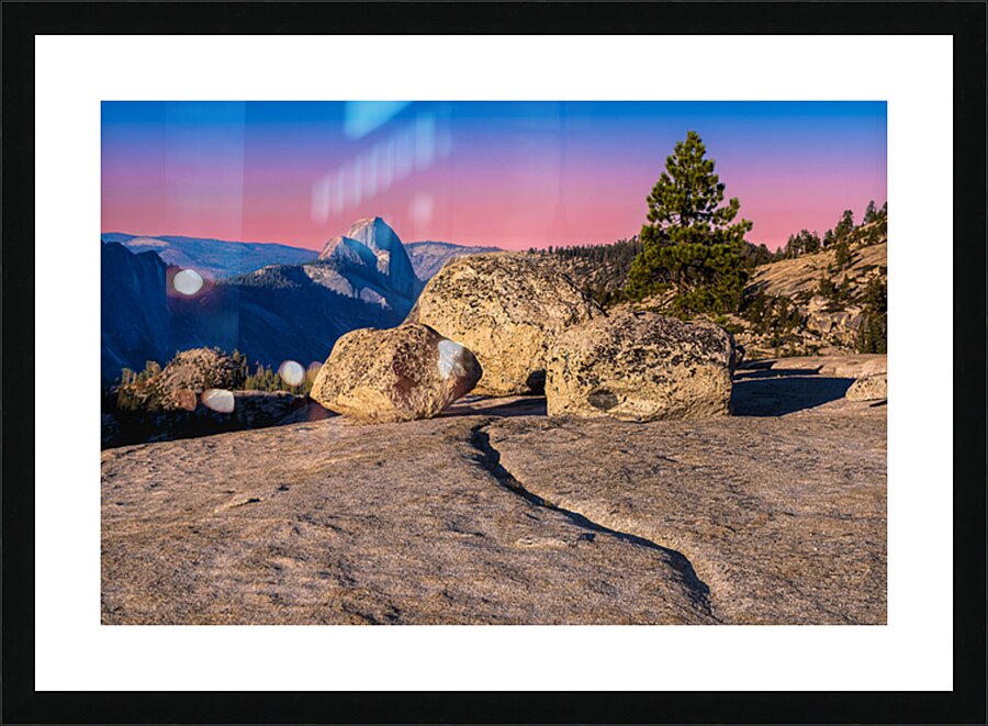 Half Dome from Behind Picture Frame print