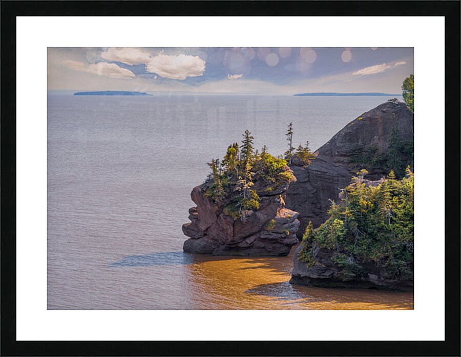 Hopewell Rocks Shoreline Picture Frame print
