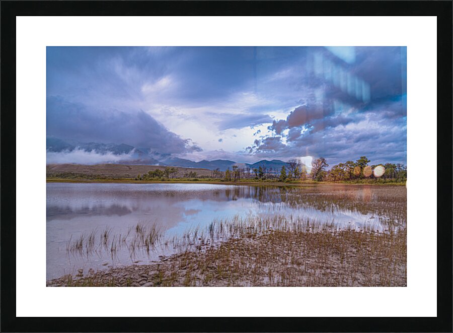 Waterton Lakes Storm Clouds Picture Frame print