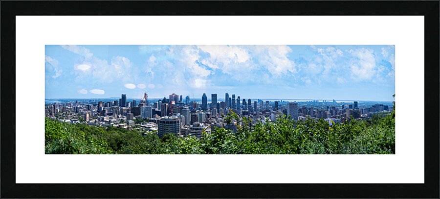 Montreal Panorama Picture Frame print