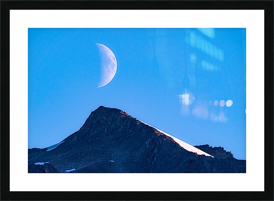 Moon over Kenai Picture Frame print