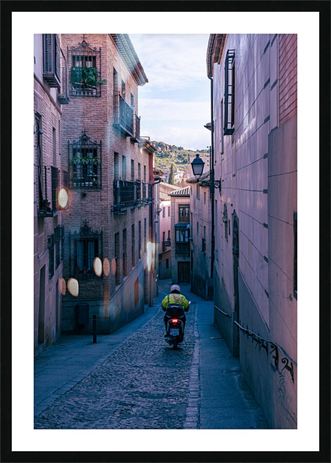 Toledo Scooters Cobblestone Cruise Picture Frame print