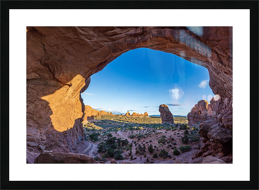 Sunset Man Picture Frame print