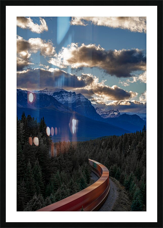 Bow Valley Train Picture Frame print
