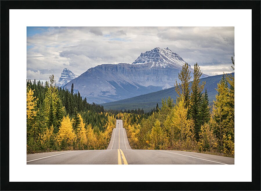 Icefiled Parkway Becons Picture Frame print
