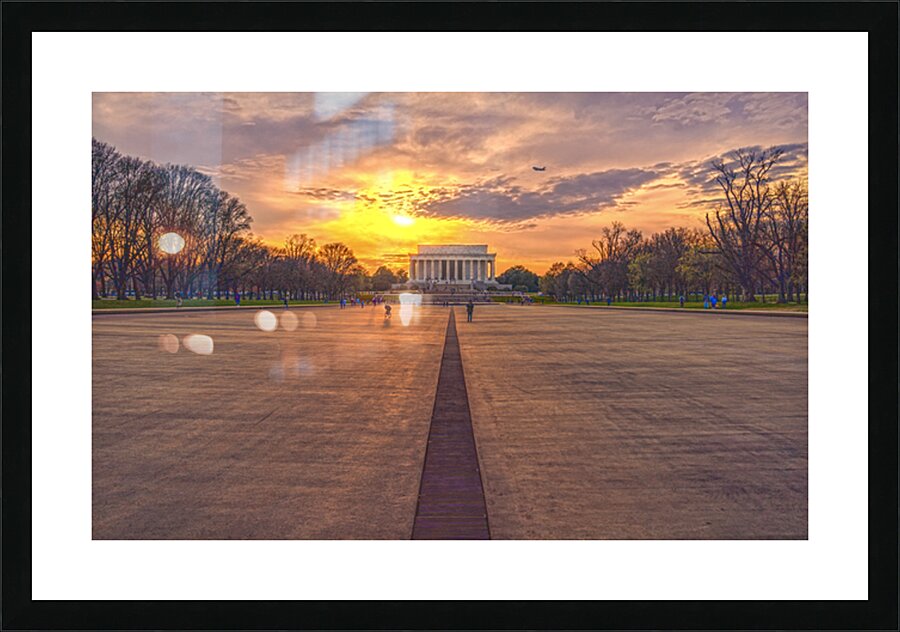Empty Reflecting Pool Picture Frame print