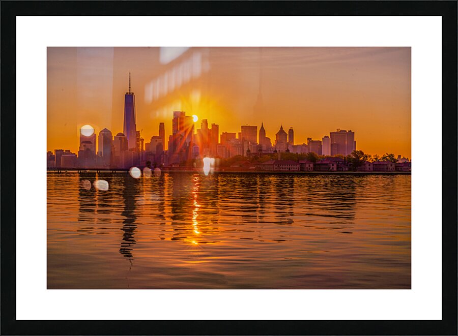 Sunrise over Manhattan Picture Frame print