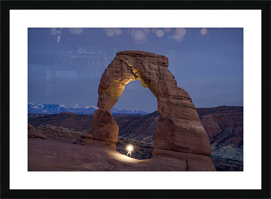 After Dusk at Delicate Arch Picture Frame print