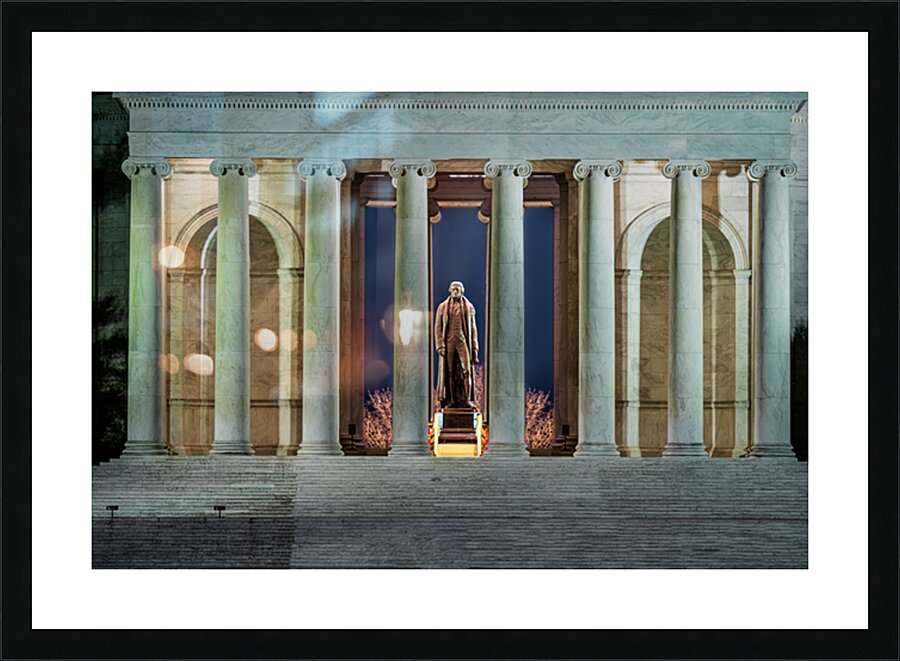 Jefferson in Memorial Picture Frame print