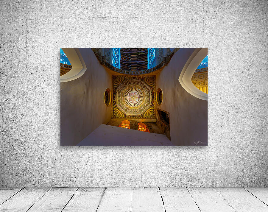 Ceiling Geometry in Blue Wall Preview