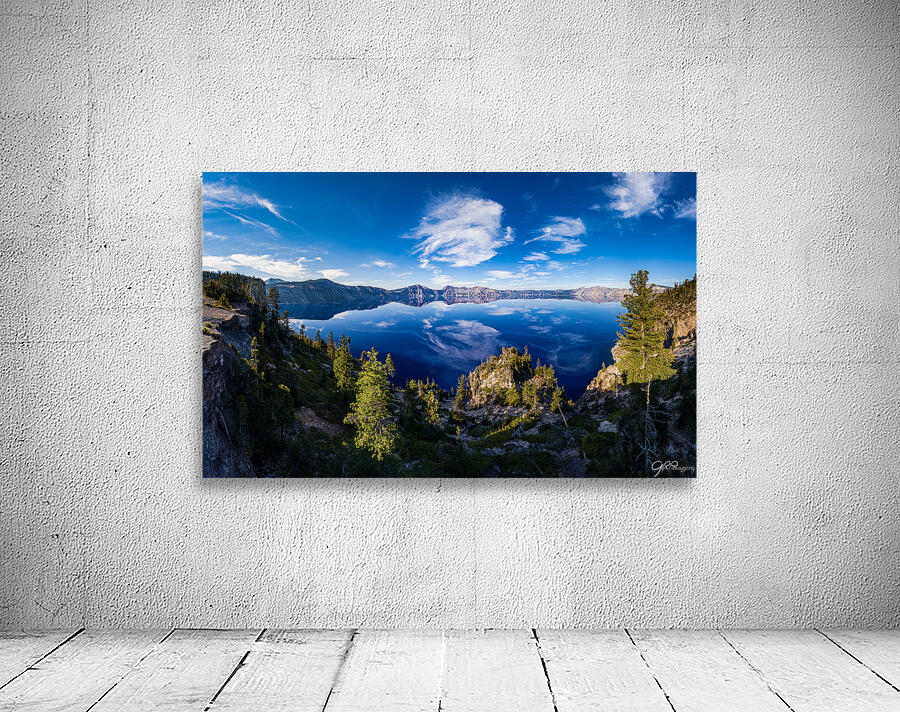 Crater Lake Clouds Wall Preview