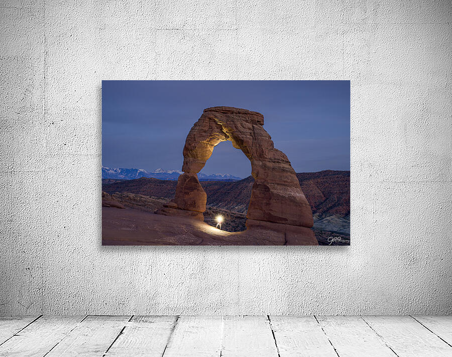 After Dusk at Delicate Arch Wall Preview