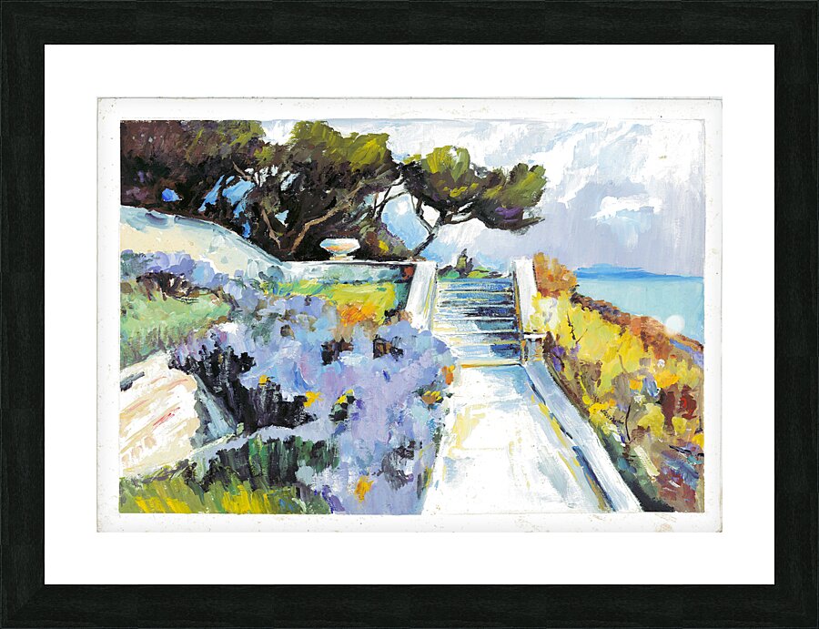 Romantic steps  Picture Frame print