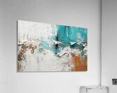 Abstract Golden Oil Painting Art Pattern Acrylic Print