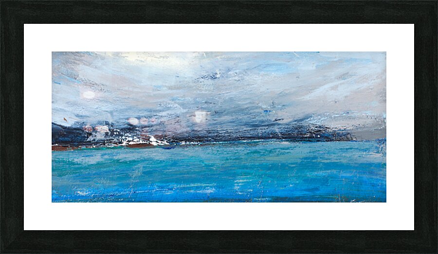 Storm Over Tranquil Waters Picture Frame print