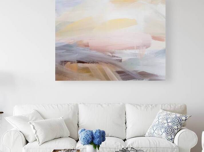 Minimalist Abstract colorful oil painting by JustArt Digital