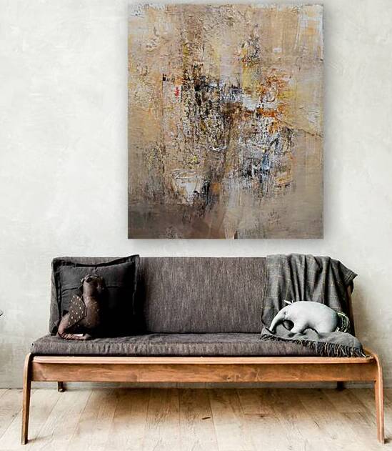 Chromatic Layers: Modern Abstract Canvas by JustArt Digital