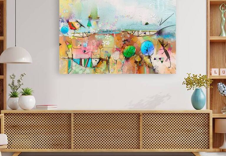 Whimsical Nature: Colorful Abstract Fantasy by JustArt Digital