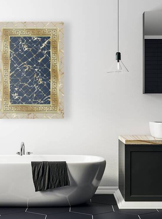 Versace Grunge: Colorful Geometric Textile Texture by JustArt Digital