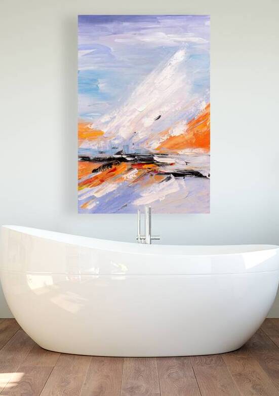 Acrylic Sky: Soft Color Abstraction by JustArt Digital