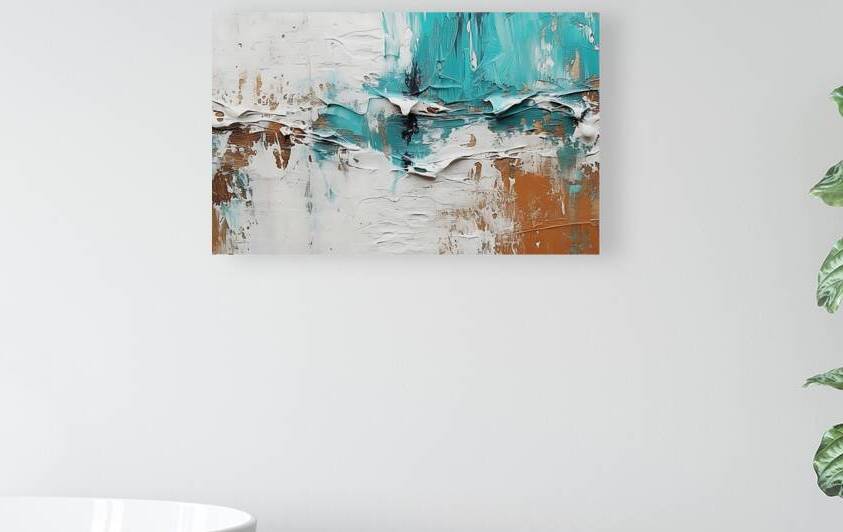 Abstract Golden Oil Painting Art Pattern by JustArt Digital