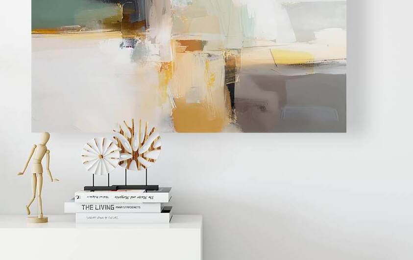 Abstract Gold Symphony: A Trio of Modern Wall Art Masterpieces by JustArt Digital