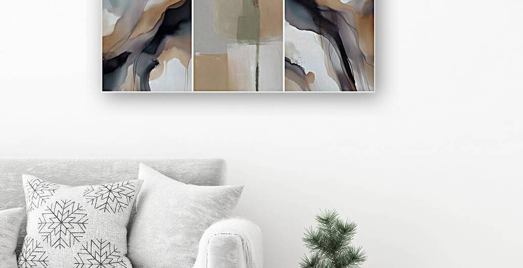 The Abstract Vista: Three Modern Paintings for Wallscapes by JustArt Digital