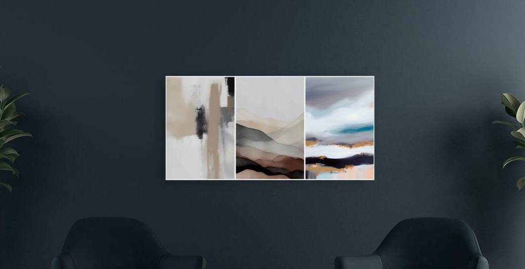 Abstract Watercolor Geometric Art Patter p22 by JustArt Digital