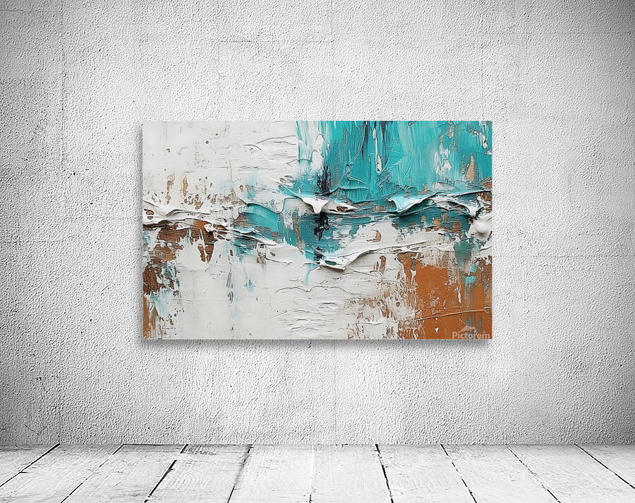 Abstract Golden Oil Painting Art Pattern Wall Preview