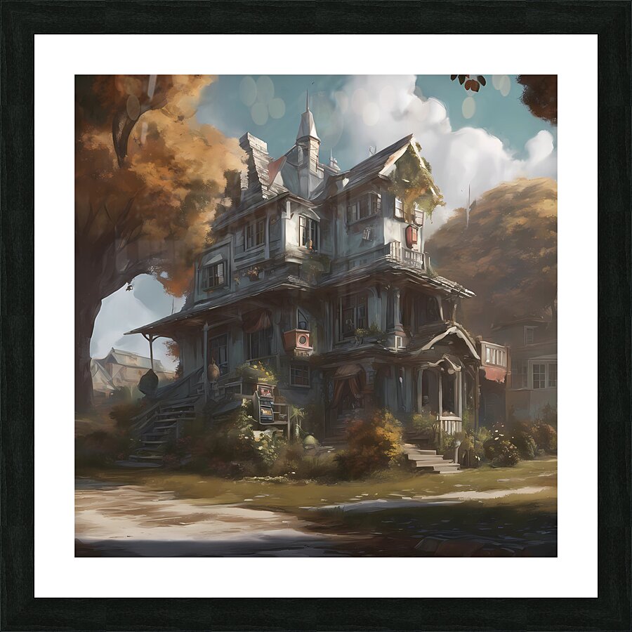 A Beautiful Housel Picture Frame print