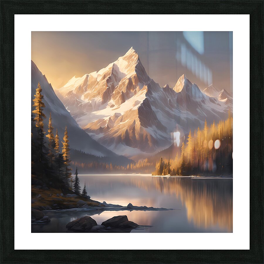 Majestic Mountain Range Picture Frame print