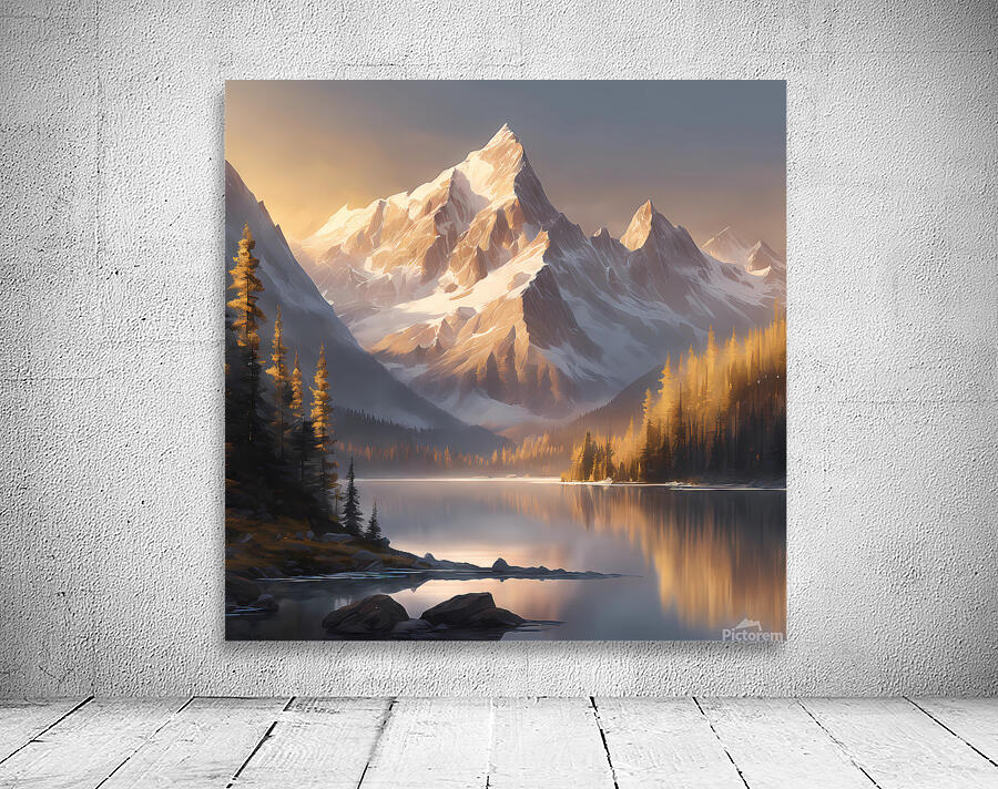 Majestic Mountain Range Wall Preview