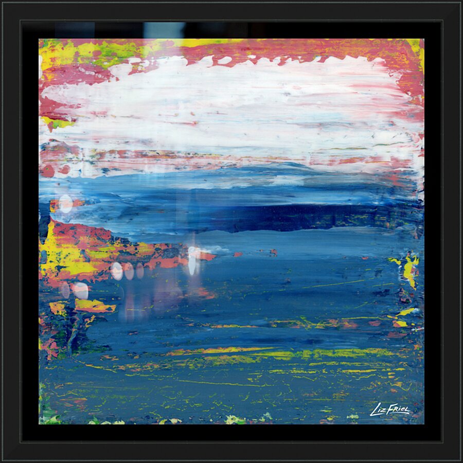 Coral Sunset Picture Frame print