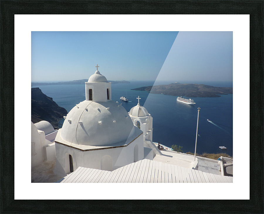 Santorini Picture Frame print