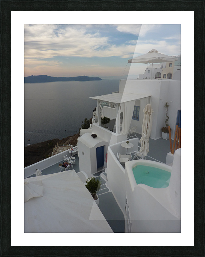 Spa view Picture Frame print