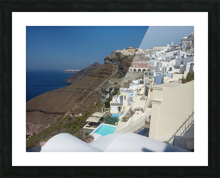 Santorini Picture Frame print