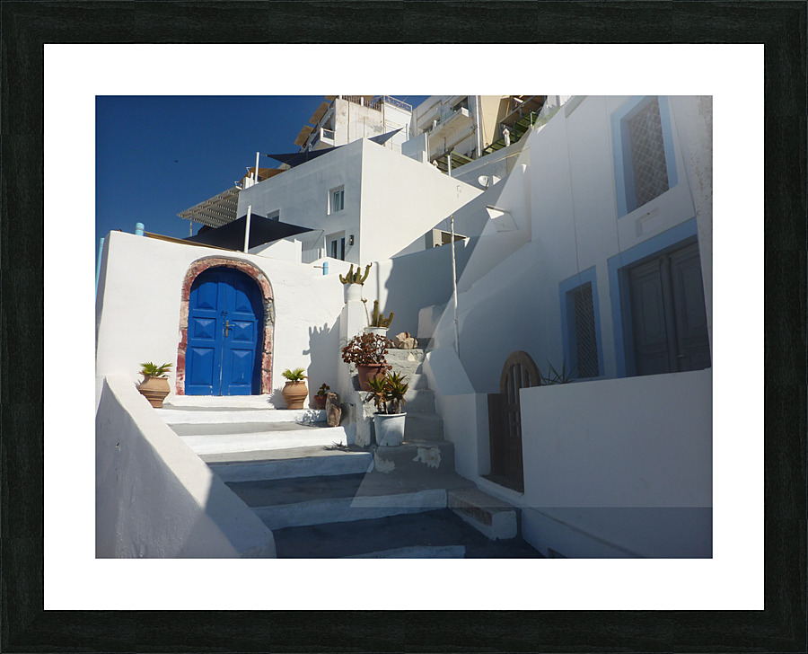 Door greek Picture Frame print
