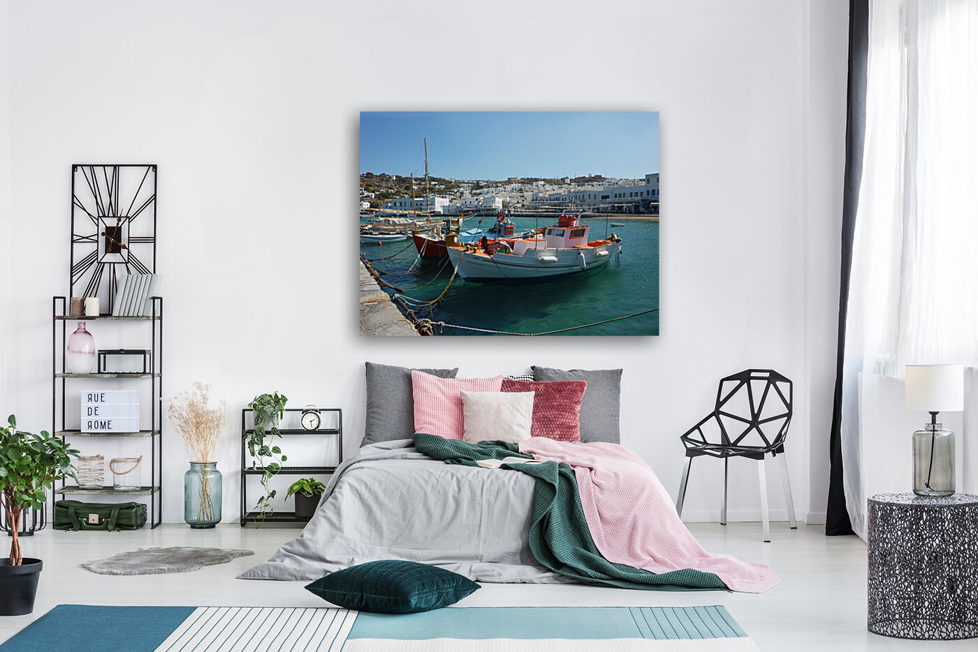 Mykonos Harbor Reproduction