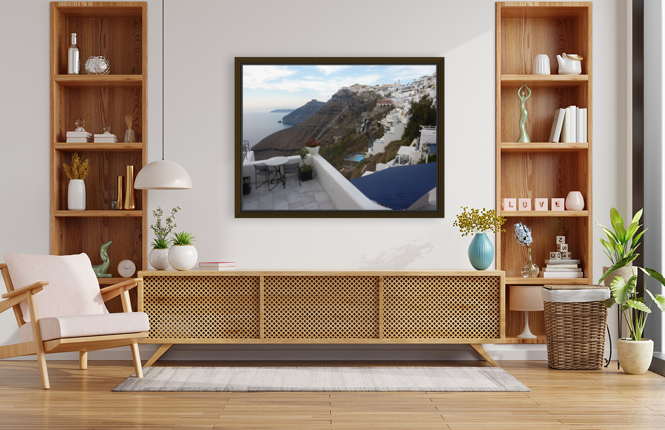 Santorini coast Reproduction