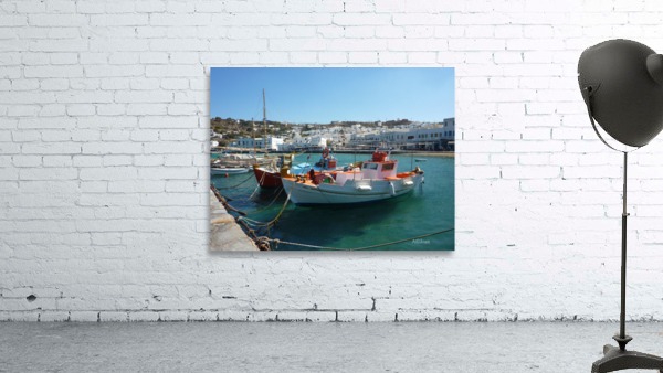Mykonos Harbor Wall Preview