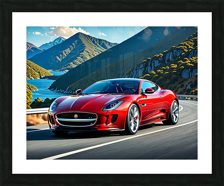 Jaguar car Picture Frame print