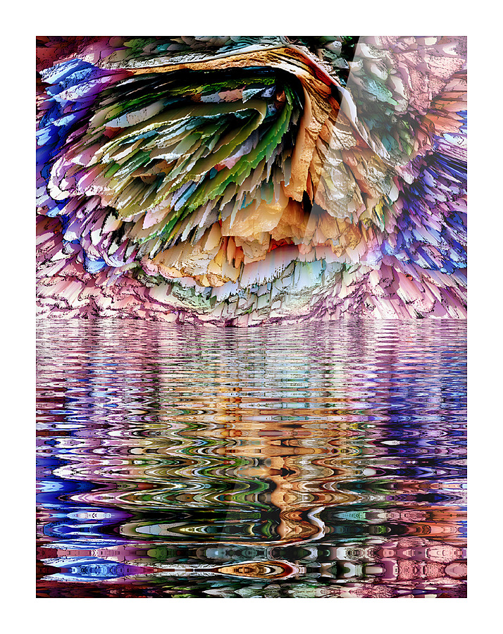 COLLECTION UNDERWATER CAVE - 4 Picture Frame print